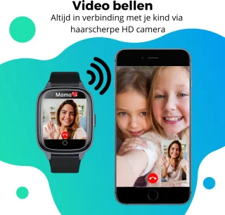Kinder Smartwatch Zwart met GPS en Simkaart