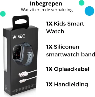 Kinder Smartwatch Zwart met GPS en Simkaart