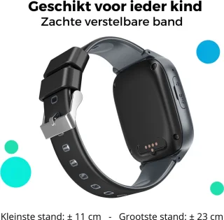Kinder Smartwatch Zwart met GPS en Simkaart
