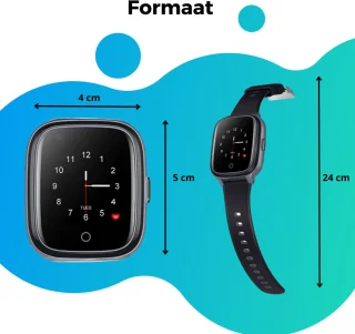 Kinder Smartwatch Zwart met GPS en Simkaart