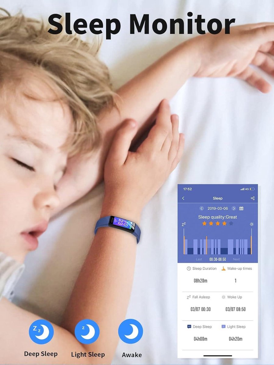 Kinder Sporthorloge HeartFit Activiteitstracker