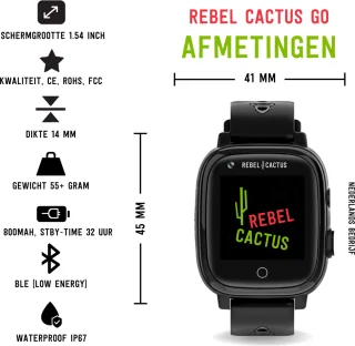 Kindersmartwatch GO Zwart