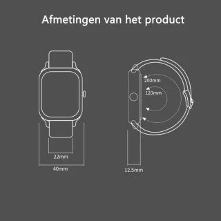 KINSI CX3 Smartwatch Sporthorloge IP68 Android iPhone