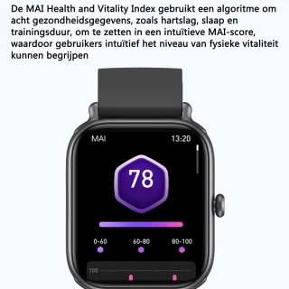KINSI CX3 Smartwatch Sporthorloge IP68 Android iPhone