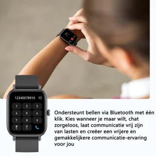 KINSI CX3 Smartwatch Sporthorloge IP68 Android iPhone
