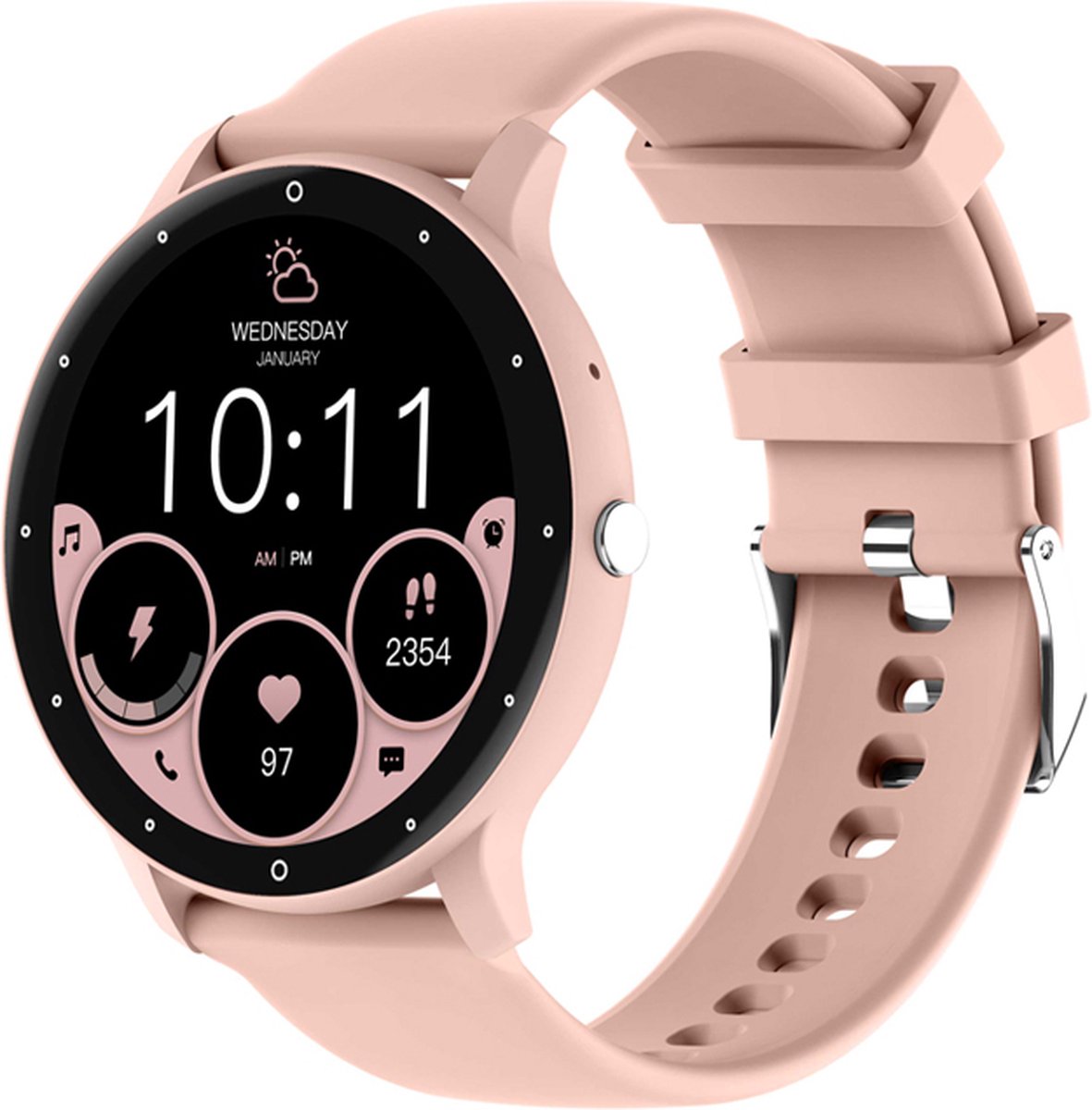 Kiraal Fit 10 Dames Smartwatch Roze