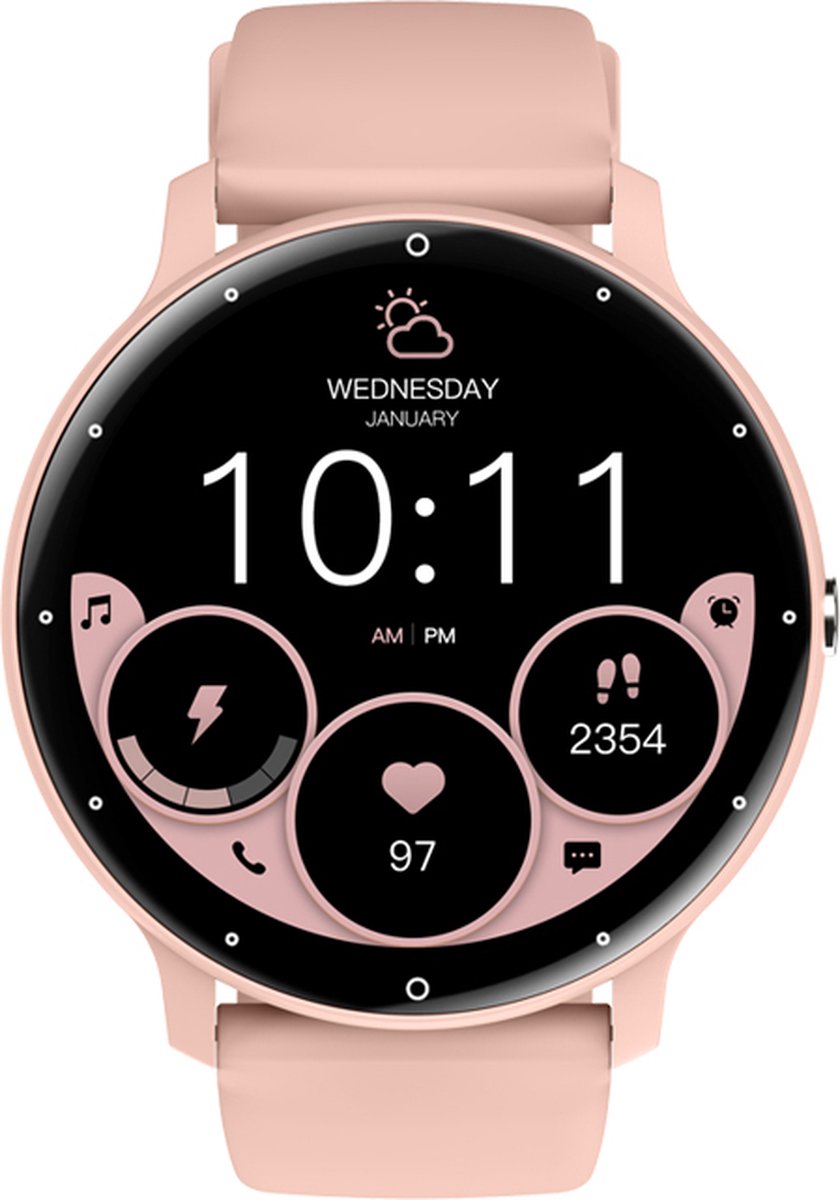 Kiraal Fit 10 Dames Smartwatch Roze