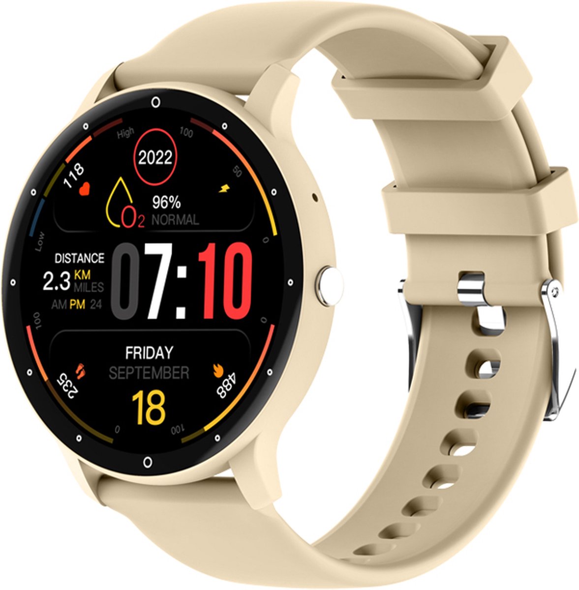 Kiraal Fit 10 Smartwatch Crème