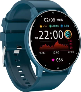 Kiraal Fit 5 Blauw Smartwatch voor dames en heren