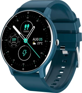 Kiraal Fit 5 Blauw Smartwatch voor dames en heren