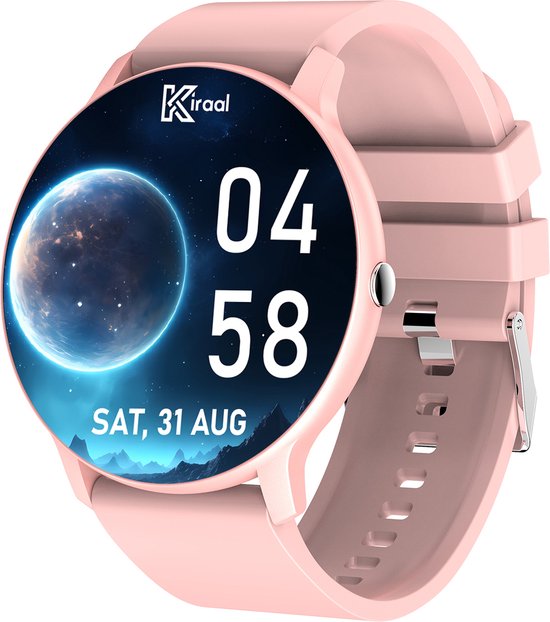 Kiraal Fit 5 Smartwatch Dames Roze