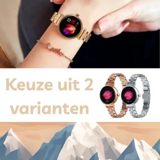 Kiraal Glimmer Dames Smartwatch Goud