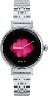 Kiraal Glimmer Dames Smartwatch Zilver