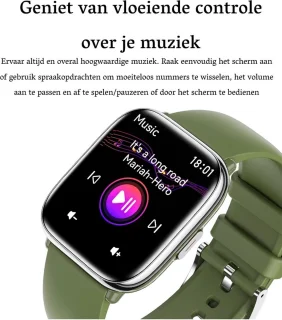 Kiraal Glow Smartwatch Leger Groen