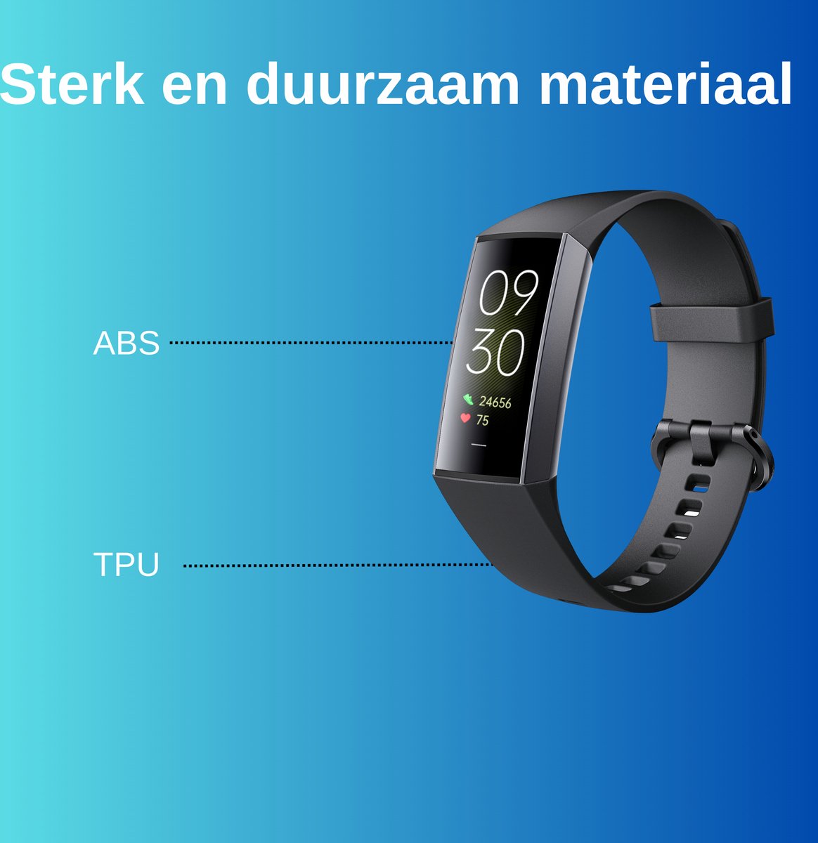 Kiraal Horizon Smartwatch Blauw Heren Dames