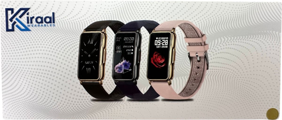 Kiraal Livery Activity Tracker Zwart Siliconen