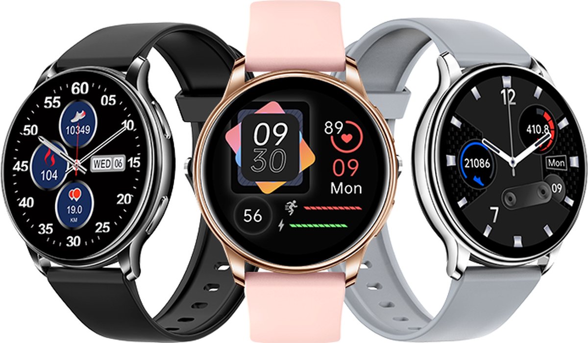 Kiraal Pulse Smartwatch Grijs