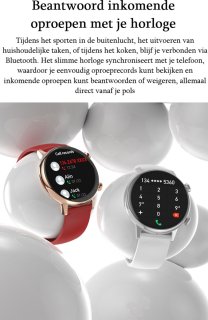 Kiraal Sparkle Smartwatch Dames Roze