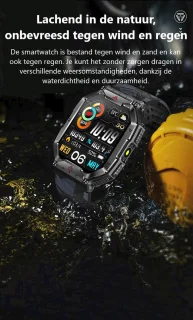 Kiraal Survive Smartwatch Heren Zwart Camouflage