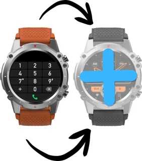 Kiraal Thrive Smartwatch Grijs Met Extra Bandjes