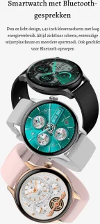 Kiraal Twist Smartwatch Roze - Unisex - Android & iOS