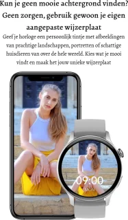Kiraal Twist Smartwatch Roze - Unisex - Android & iOS