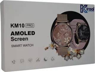Kiraal Valencia AMOLED Dames Smartwatch RVS Met Bandje