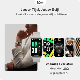 Kiraal Venture Active AMOLED Smartwatch Zilver