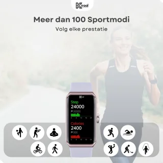 Kiraal Venture Active Smartwatch Lila Paars