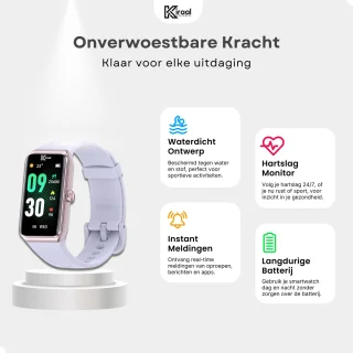 Kiraal Venture Active Smartwatch Lila Paars