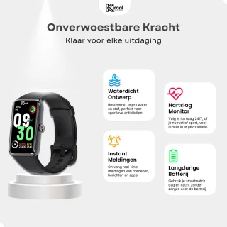 Kiraal Venture Active Smartwatch Zwart