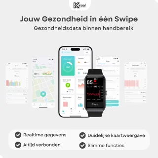 Kiraal Venture Active Smartwatch Zwart