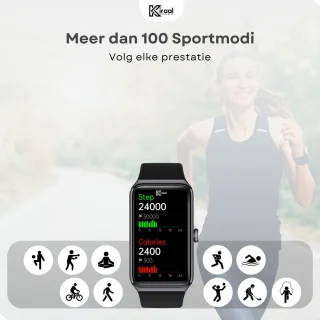 Kiraal Venture Active Smartwatch Zwart