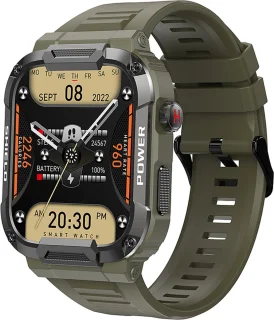Kiraal Wave Smartwatch Leger Groen