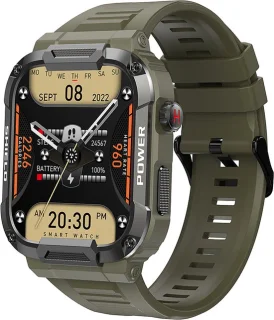 Kiraal Wave Smartwatch Leger Groen