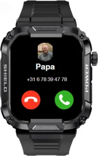 Kiraal Wave Smartwatch Zwart - Android & iOS