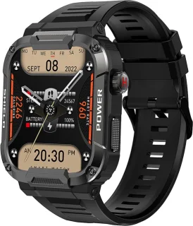 Kiraal Wave Smartwatch Zwart - Android & iOS