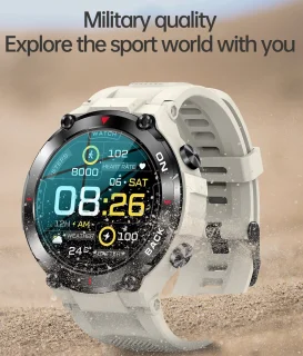 Knobbout 1.32" IPS Smartwatch Sport Grijs