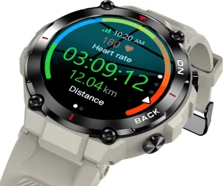 Knobbout 1.32" IPS Smartwatch Sport Grijs