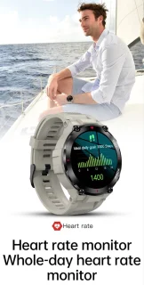 Knobbout 1.32" IPS Smartwatch Sport Grijs