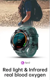 Knobbout 1.32" IPS Smartwatch Sport Grijs