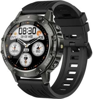 Knobbout 1.39” Sportieve Smartwatch Zwart