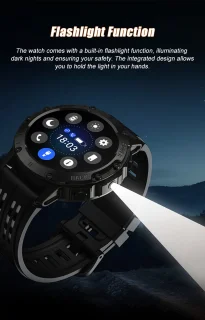 Knobbout 1.39” Sportieve Smartwatch Zwart