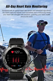 Knobbout 1.39” Sportieve Smartwatch Zwart