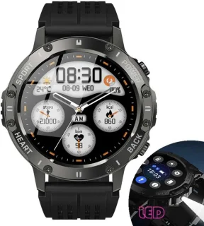 Knobbout 1.39” Sportieve Smartwatch Zwart