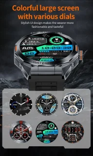 Knobbout 1.46" Smartwatch Zwart