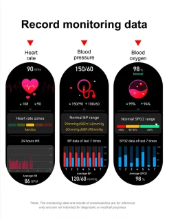 Knobbout 1.52" LED Sport Smartwatch - Zwart siliconen band