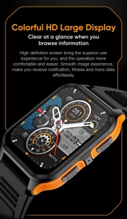 Knobbout 1.83" Outdoor Smartwatch Oranje