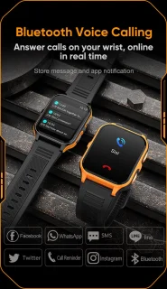Knobbout 1.83" Outdoor Smartwatch Oranje