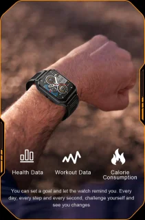 Knobbout 1.83" Outdoor Smartwatch Oranje